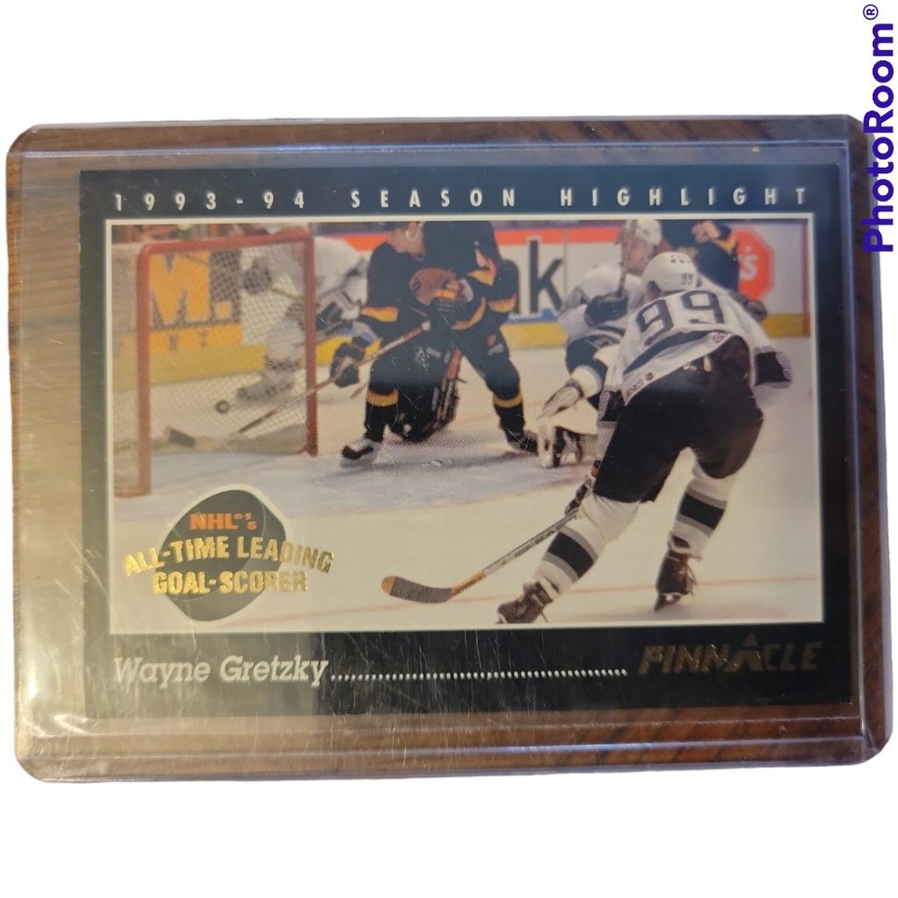 Wayne Gretzky 1993-1994 Pinnacle All Time Leading Goal Scorer #512